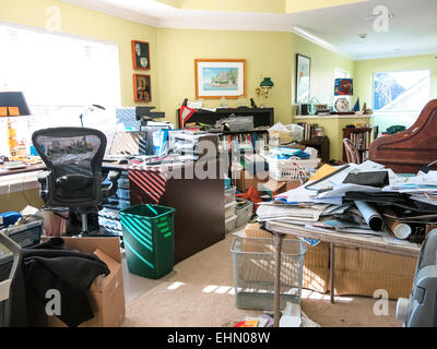 Messy Office, USA Stock Photo