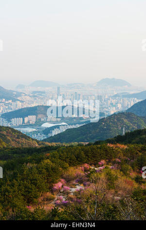 Asia, Republic of Korea, South Korea, Busan, city skyline Stock Photo