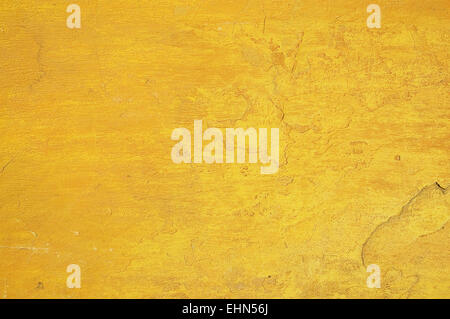 yellow wall texture - perfect grunge background with space for text Stock Photo