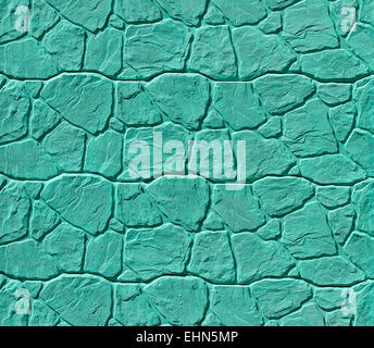Background of colored stone wall  pattern texture Stock Photo