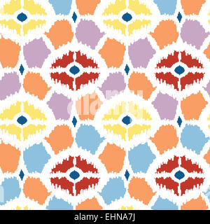Pastel blue fabric ikat diamond horizontal seamless pattern background ...