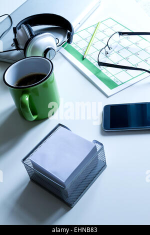 Organizing business and personal tasks and meetings Stock Photo