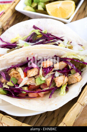 mahi mahi fish soft taco Stock Photo