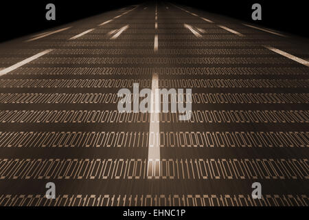 information highway background Stock Photo