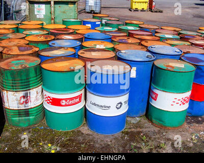 Download Metal Oil Barrels Stock Photo Alamy PSD Mockup Templates