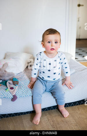 8 month-old baby boy. Stock Photo