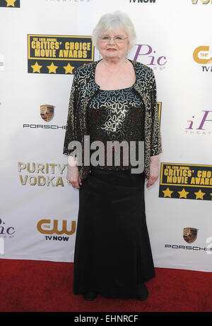 The 19th Annual Critics' Choice Movie Awards at the Barker Hangar - Arrivals Featuring: June Squibb Where: Los Angeles, California, United States When: 16 Jan 2014 Stock Photo