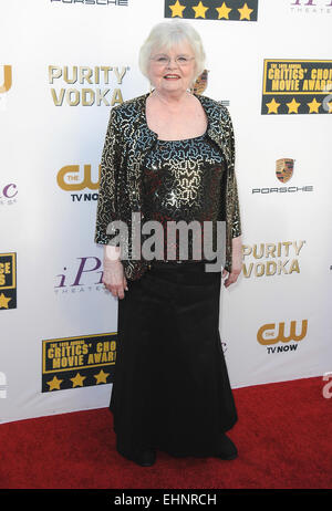 The 19th Annual Critics' Choice Movie Awards at the Barker Hangar - Arrivals Featuring: June Squibb Where: Los Angeles, California, United States When: 16 Jan 2014 Stock Photo