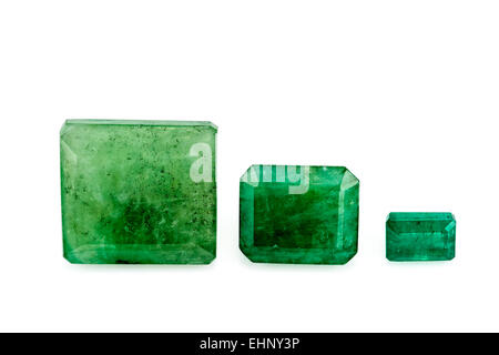 Emerald (Beryl) step-cut Weight: 7 carats Crystal structure: hexagonal ...