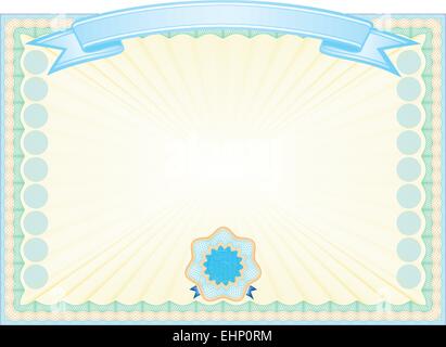 Secured Guilloche certificate background, in vector file elements are in layers for easy editing Stock Vector