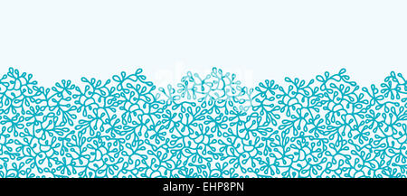 Abstract underwater plants horizontal seamless pattern border Stock ...