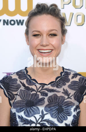 The 19th Annual Critics' Choice Movie Awards at the Barker Hangar on January 16, 2014 - Arrivals Featuring: Brie Larson Where: Los Angeles, California, United States When: 16 Jan 2014 Stock Photo