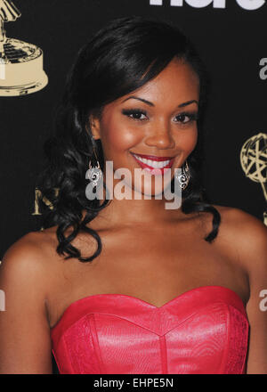 The 41st Annual Daytime Emmy Awards at the Beverly Hilton Hotel on June 22, 2014 - Arrivals Featuring: Mishael Morgan Where: Los Angeles, California, United States When: 22 Jun 2014 Stock Photo