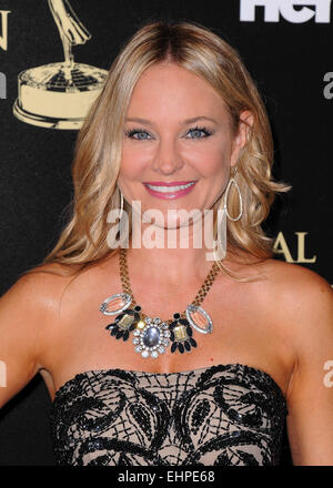 The 41st Annual Daytime Emmy Awards at the Beverly Hilton Hotel on June 22, 2014 - Arrivals Featuring: Sharon Case Where: Los Angeles, California, United States When: 22 Jun 2014 Stock Photo