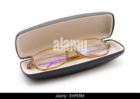 Glasses in case Stock Photo