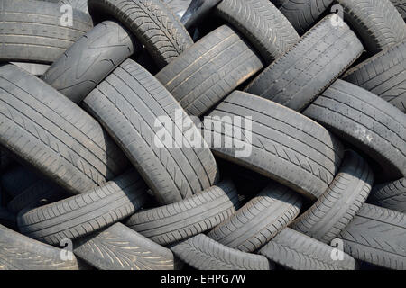 old car tires Stock Photo