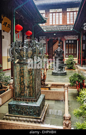 Courtyard Jade Buddha Temple Shanghai China Stock Photo