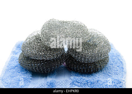 Pot scratch with cloth Stock Photo - Alamy