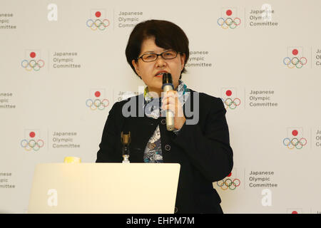 Keiko Tatsuwaki, MARCH 16, 2015 : Management seminars for sports organizations are held at Ajinomoto National Training Center, Tokyo, Japan. © Shingo Ito/AFLO SPORT/Alamy Live News Stock Photo