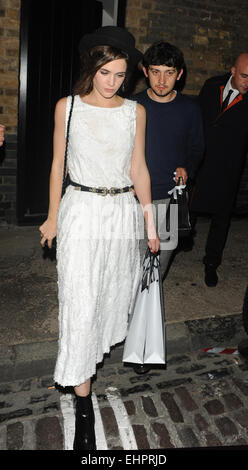 Celebrities at Chiltern Firehouse in Marylebone Featuring: Guest Where: London, United Kingdom When: 12 Sep 2014 Stock Photo