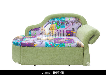 Convertible sofa on a white background Stock Photo