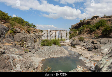 Ethiopia.Addis Ababa, December 15,2013. Portuguese bridge in Ethiopia. Rift valley. region of Debre Libanos. Stock Photo