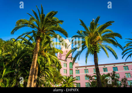 Palm trees and the Vinoy Hotel in Saint Petersburg, Florida. Stock Photo