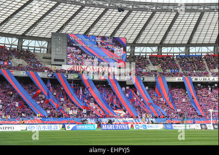 Tokyo, Japan. 14th Mar, 2015. FCFC Tokyo Fans Football /Soccer : 2015 J1 League match between FC Tokyo 0-0 Yokohama F Marinos at Ajinomoto Stadium in Tokyo, Japan . © AFLO/Alamy Live News Stock Photo