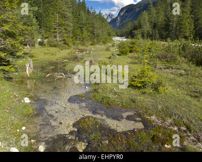 source of river Isar in Bavaria Stock Photo