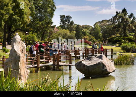 Argentina, Buenos Aires, Retiro, Japanese Garden, Jardin Japones, the Divine Bridge, representing entry into Heaven Stock Photo