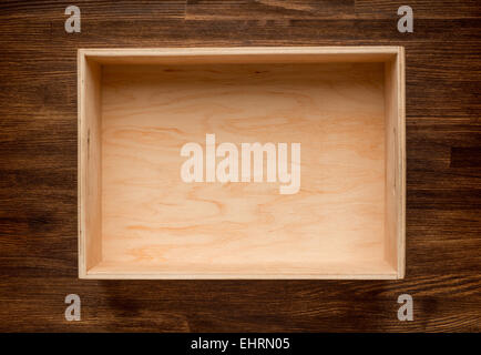 Empty wooden box Stock Photo