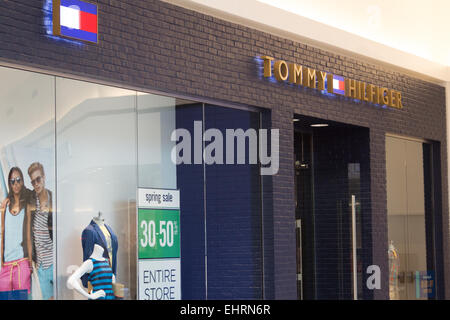 Tommy Hilfiger store at the Fashion Outlets of Chicago mall in