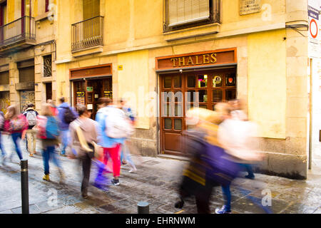 Cafe Thales. Barcelona, Catalonia, Spain. Stock Photo