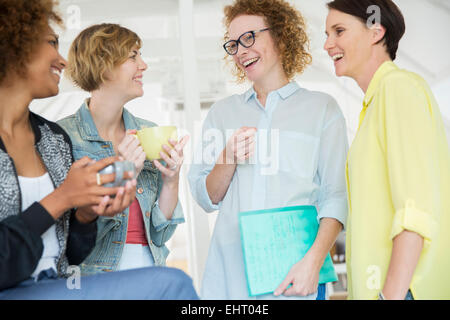 Portrait of laughing office workers Stock Photo