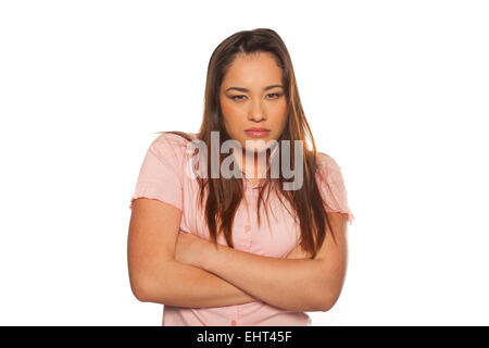 Portrait of a sad young woman Stock Photo