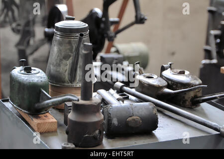 workstation in a workshop Stock Photo