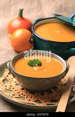 pumkin soup Stock Photo