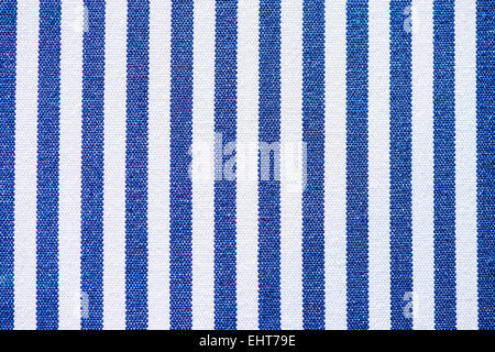Blue and white textile stripe structure, background Stock Photo