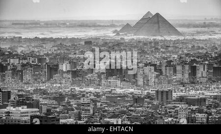 Aerial view of Cairo Stock Photo
