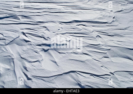 Weathered snow surface Stock Photo