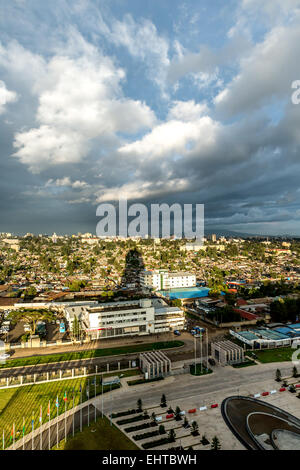 Aerial view of Addis Ababa Stock Photo