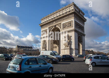 ILLUSTRATION OF THE CITY OF PARIS, (75) ILE-DE-FRANCE, FRANCE Stock Photo