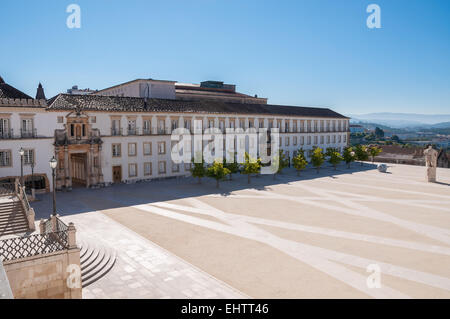 Main square called Patio das Escolas of Coimbra University Stock Photo