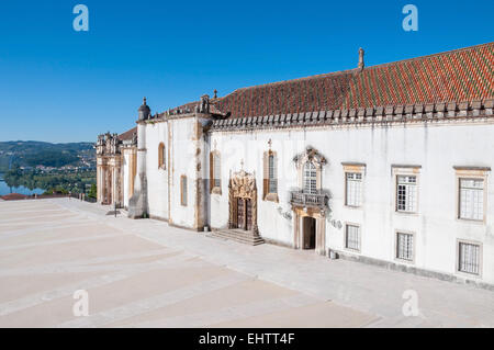 Main square called Patio das Escolas of Coimbra University Stock Photo