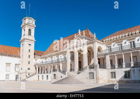 Main square called Patio das Escolas of Coimbra University Stock Photo