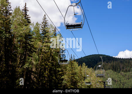 Emptiness in the ski area Stock Photo