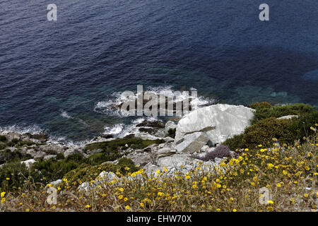 Cap Corse, west coast, Corsica, France Stock Photo