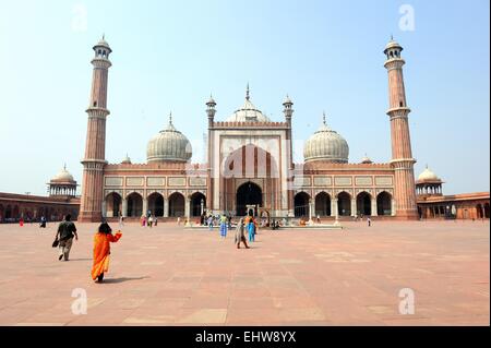 Jama Masjid Mosque in Delhi, India Stock Photo