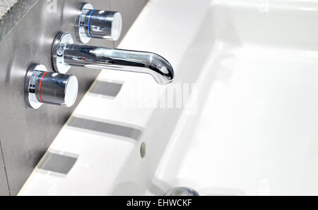 modern wash sink in a bathroom Stock Photo