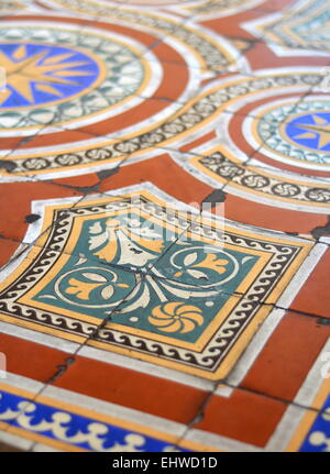 Ornate Floor Tiles Stock Photo